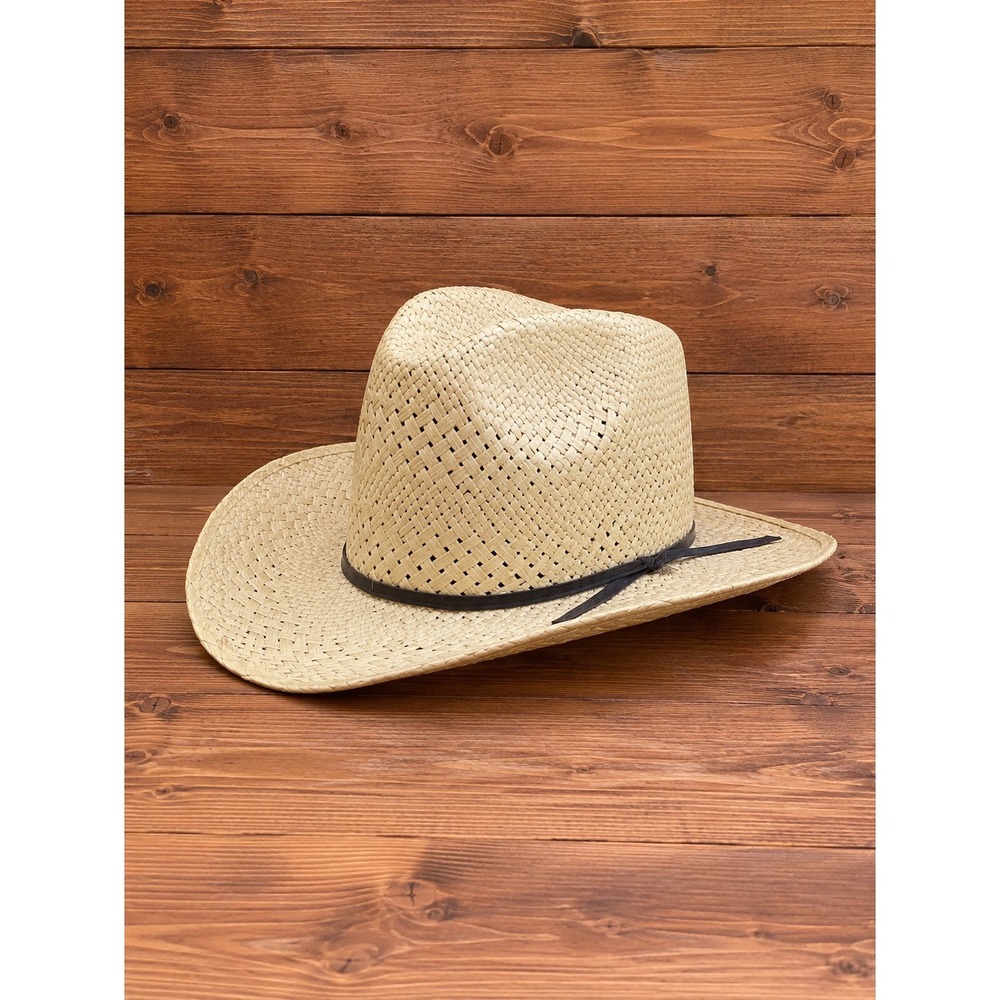 Vintage Resistol Straw Cowboy Hat Size 7 Made USA Western Ranch Rodeo